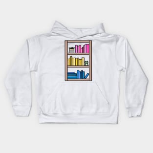 Subtle Pansexual Pride Bookcase Kids Hoodie